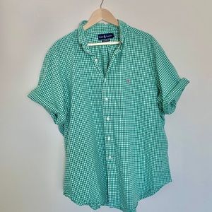 XXL RALPH LAUREN CHECKERED BUTTON DOWN